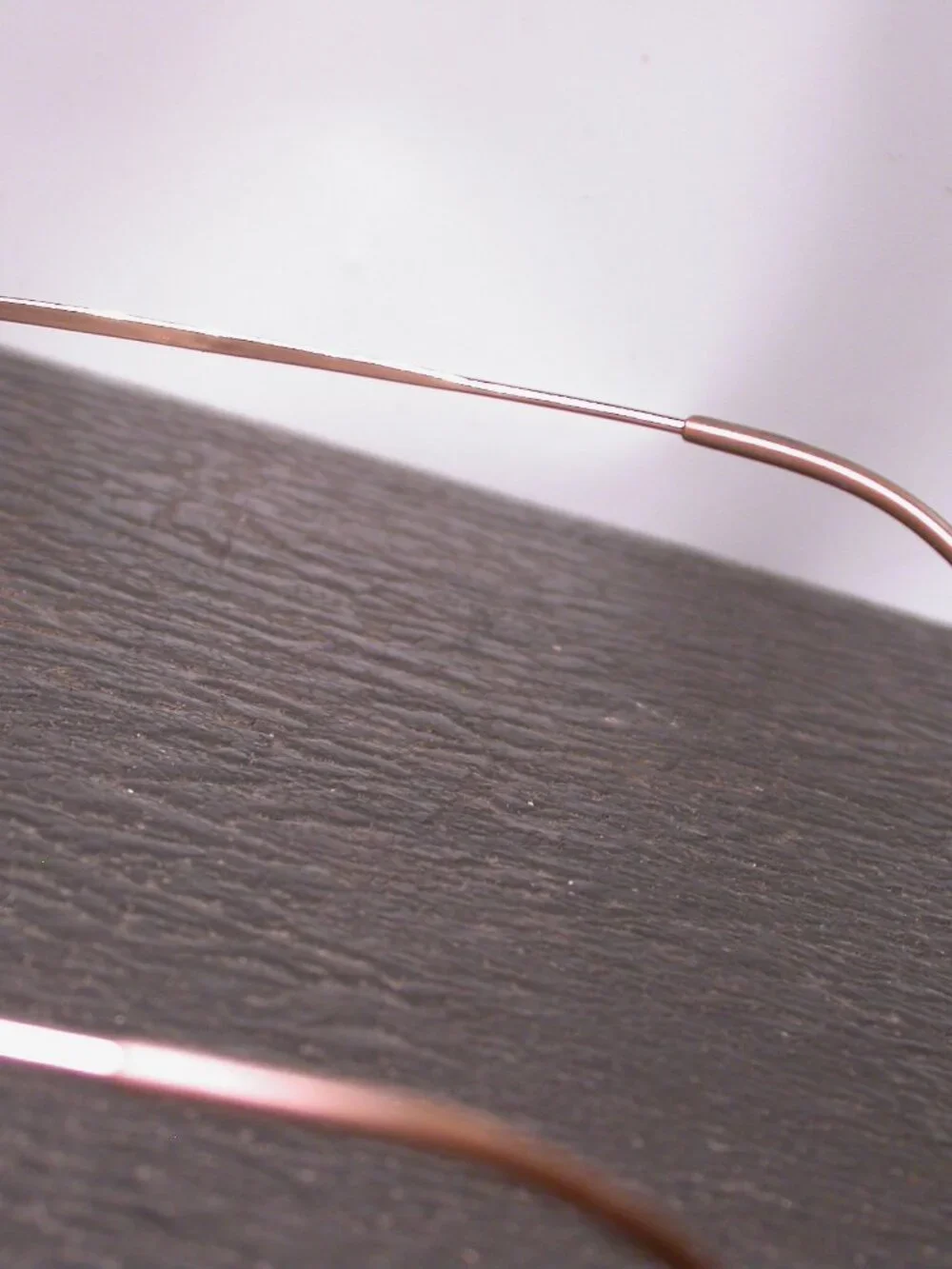 Organix Titanium Gold Bronze Eyeglasses Made in Japan